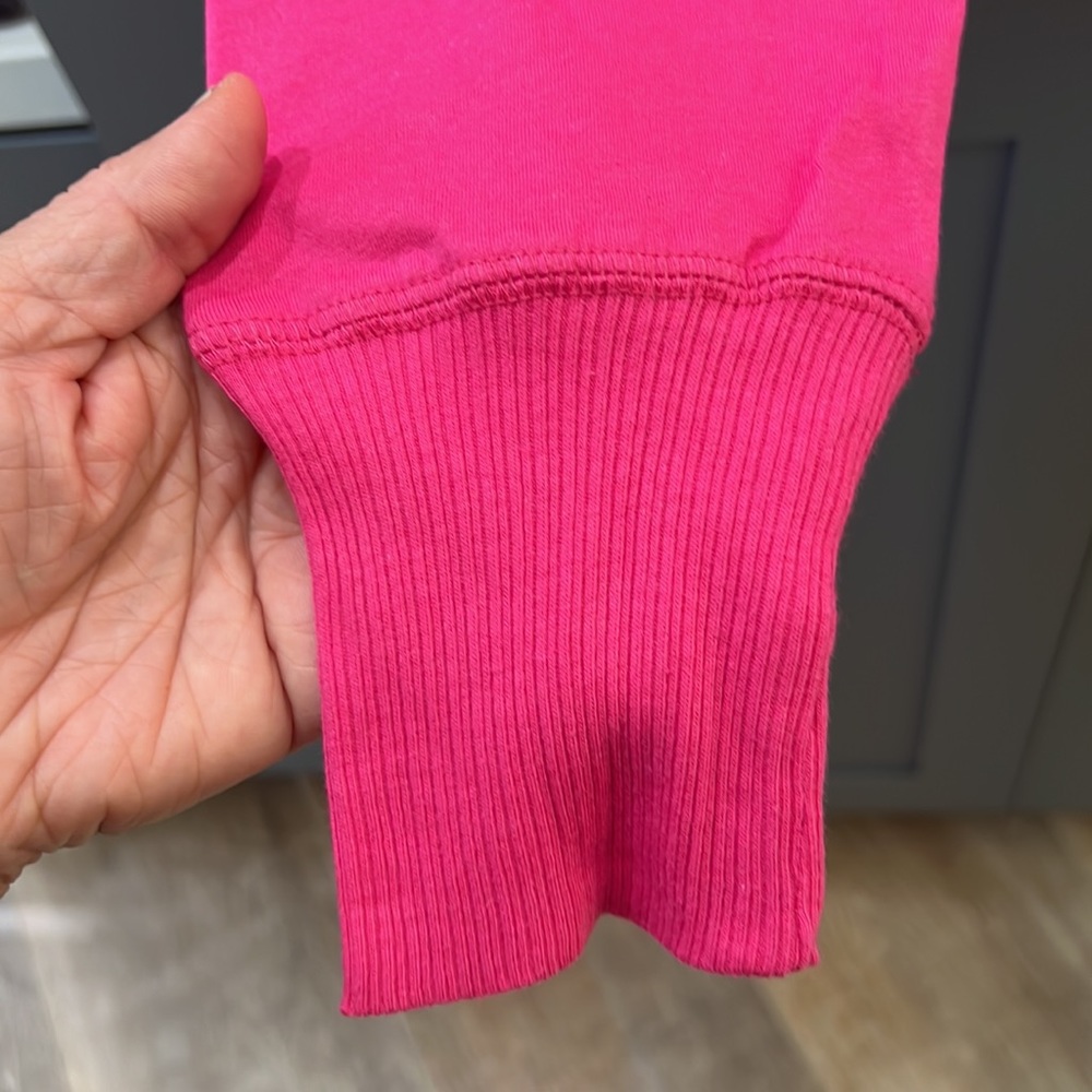 NWT{No Boundaries}Juniors Sz XL(15/17)Hot pink lightweight T-shirt Cardigan - Picture 5 of 7